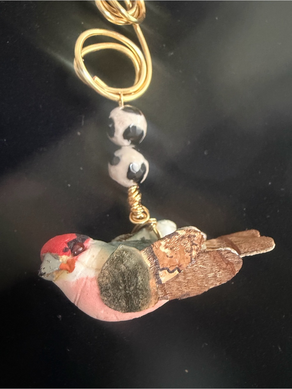 Handcrafted in Alaska-Gorgeous Gold Tone Bird Charm